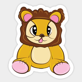 Cute Baby Lion Cub Sticker